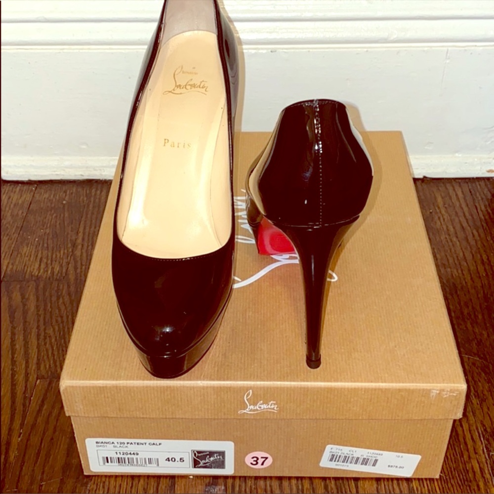 Christian louboutin bianca heels sz 40.5
